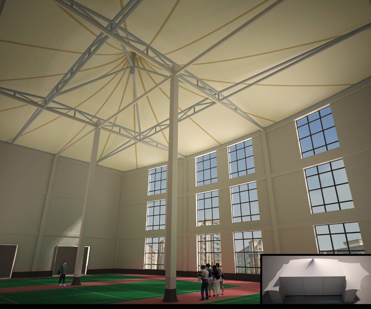 膜結構羽毛球館 膜結構羽毛球館