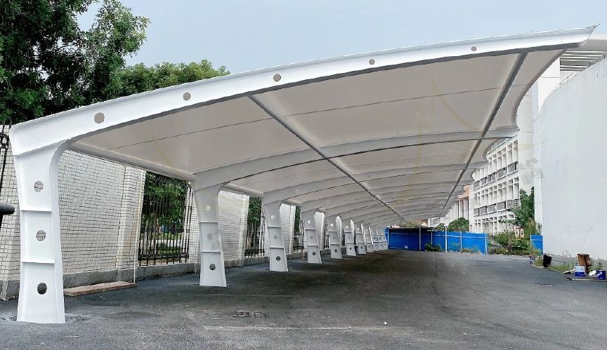 7字型膜結構車棚 7字型膜結構車棚