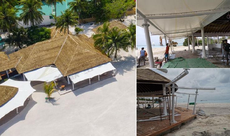 門頭遮陽膜結(jié)構(gòu) 門頭遮陽膜結(jié)構(gòu)