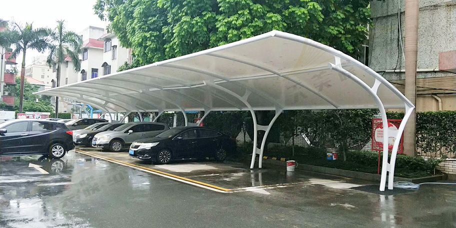 7字型膜結構車棚 7字型膜結構車棚