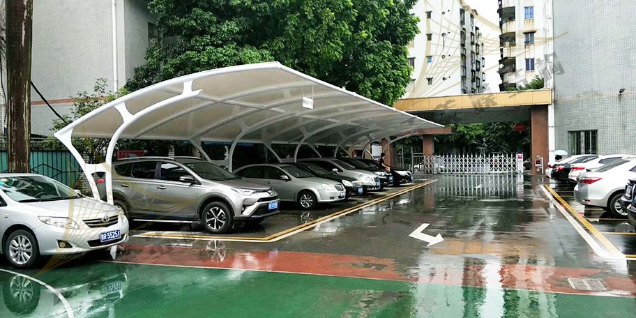 7字型膜結構車棚