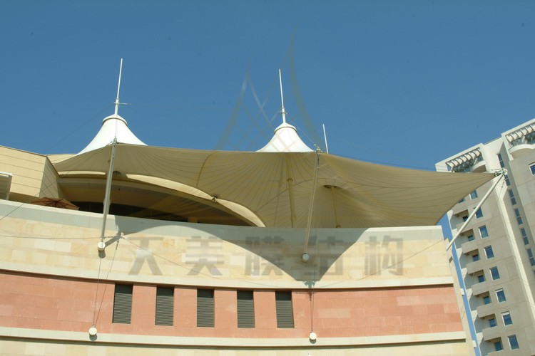 樓頂膜結(jié)構(gòu)遮陽(yáng)棚