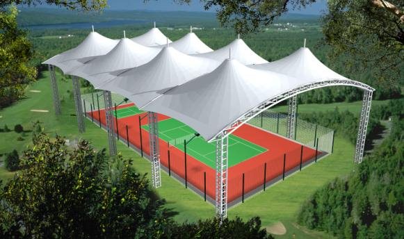 膜結構羽毛球場 膜結構羽毛球場